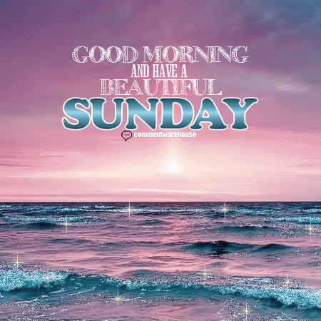 Beautiful Sunday Shimmering Beach Digital Art GIF