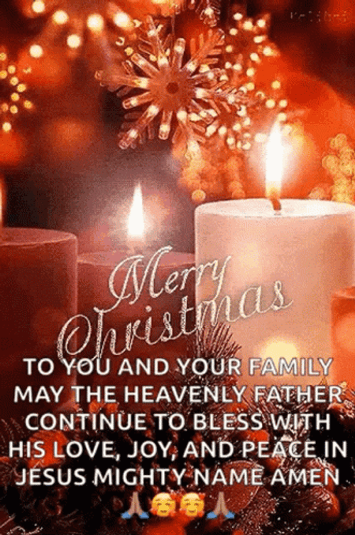 Beautiful Sweet Message Merry Christmas GIF