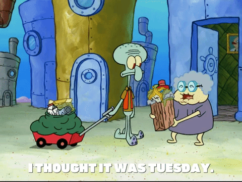 Beautiful Tuesday Squidward GIF