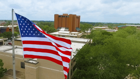 Beautiful Usa Flag Pole GIF