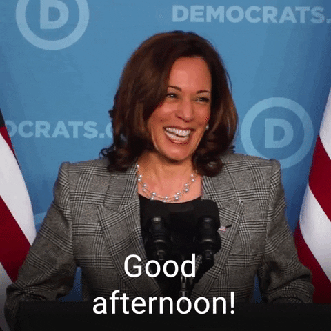 Beautiful Vice President Good Afternoon Kamala Harris GIF