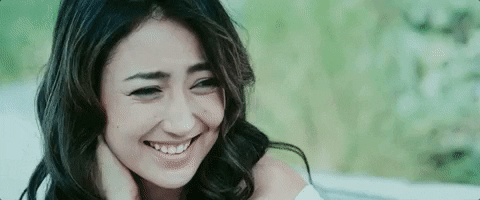 Beautiful Woman Shyly Giggled Hee Hee GIF