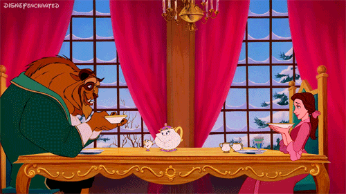Beauty And The Beast Belle Tea Date GIF