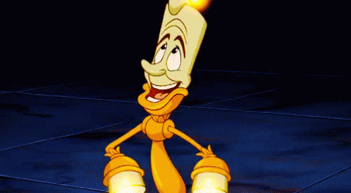 Beauty And The Beast Lumiere Giggle GIF