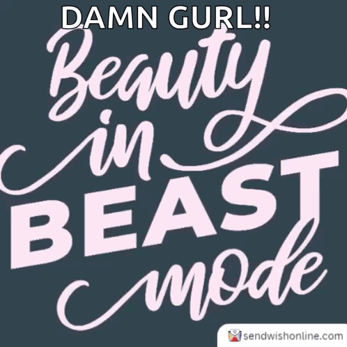Beauty in Beast Mode Poster