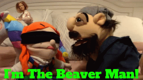 Hand Puppet Gangster I'm The Beaver Man GIF
