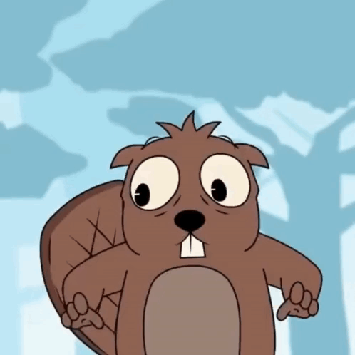 Beaver Giving Thumbs Down