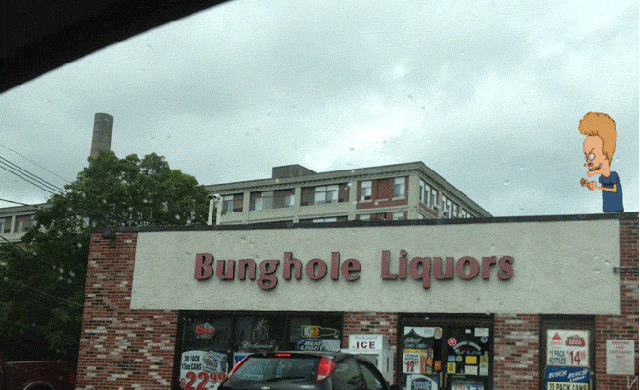 Beavis And Butt Head Bunghole Liquors GIF