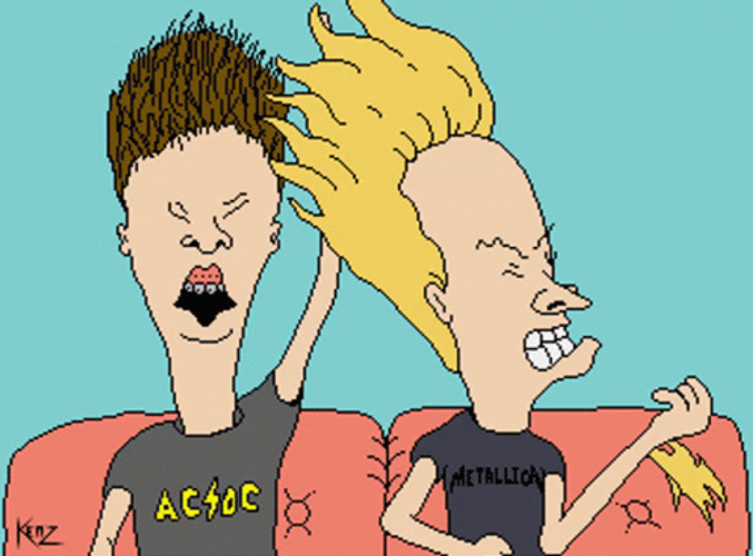 Beavis And Butt Head Rock Star GIF