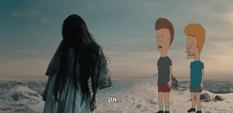 Beavis And Butt Head With Sadako GIF
