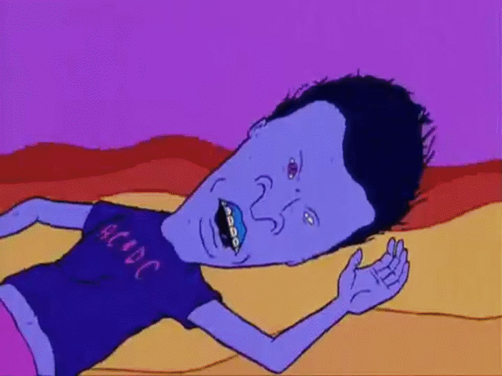 Beavis And Butthead Creepy Transformation GIF