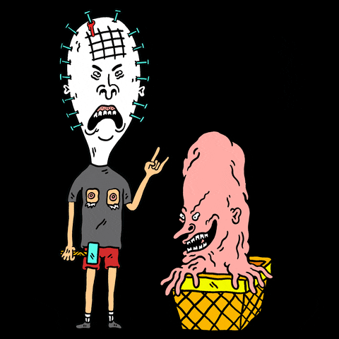 Beavis And Butthead Hammer Monster GIF