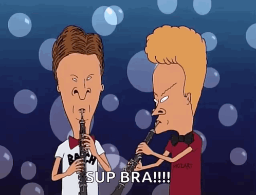 Beavis and Butthead Playing Clarinets