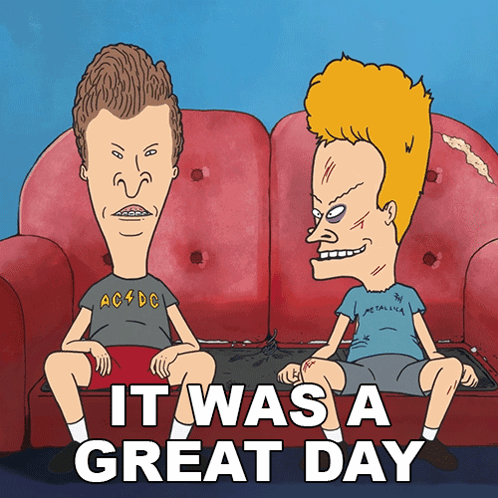 Beavis And Butthead Today Was A Good Day GIF