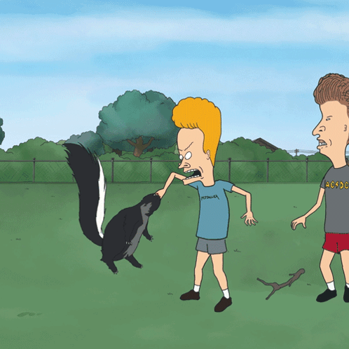 Beavis and Butthead with Skunk