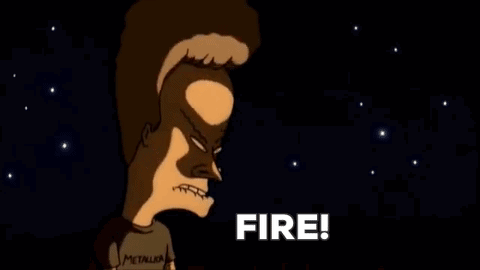 Beavis And Friends Bonfire GIF