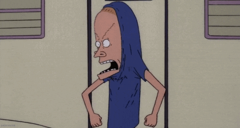 Beavis Angry GIF
