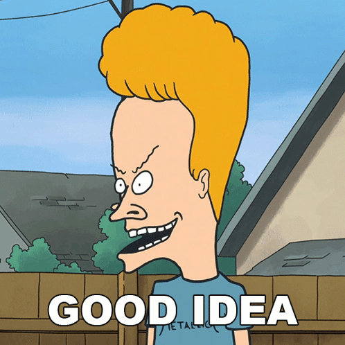 Beavis From Beavis And Butthead Is Smiling And Wearing A Shirt That Says Metallica GIF
