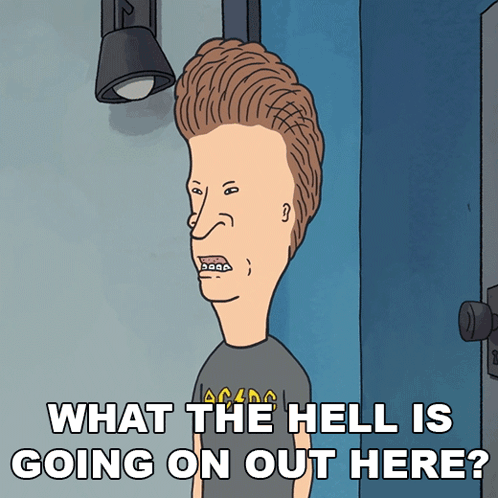 Beavis Saying What the Hell Is Going On