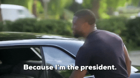 Because Kevin Hart Is The Damn President GIF