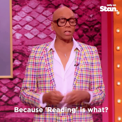 Because Reading Is Fundamental Rupaul GIF
