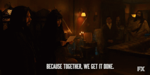 Because Together We Get It Done Is Written On A Screen GIF