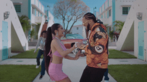 Becky G And El Alfa Doing Salsa GIF