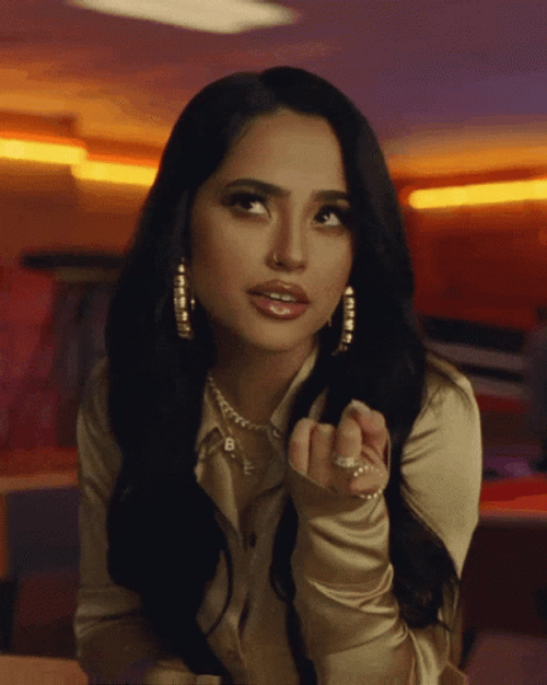 Becky G Counting Fingers Think GIF