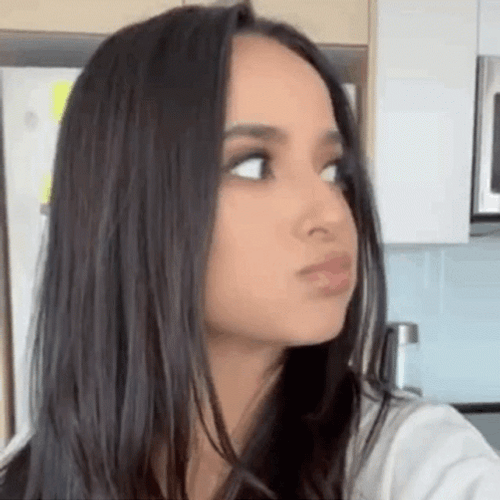 Becky G Drinking Water Amused GIF