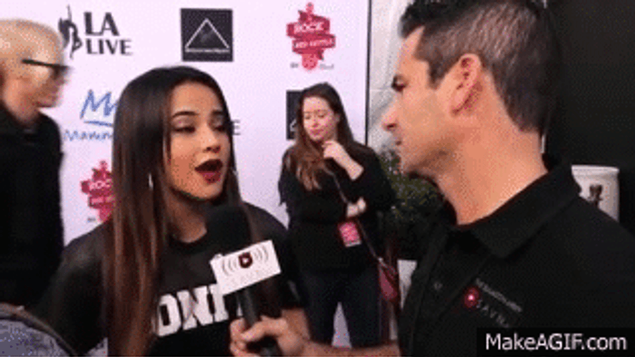 Becky G Interview All Black GIF