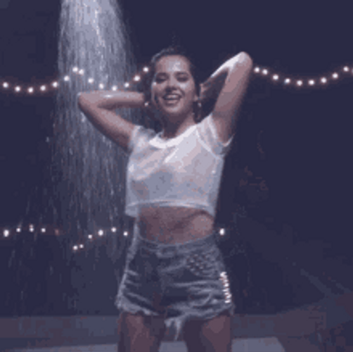 Becky G Wet Tshirt Dancing GIF