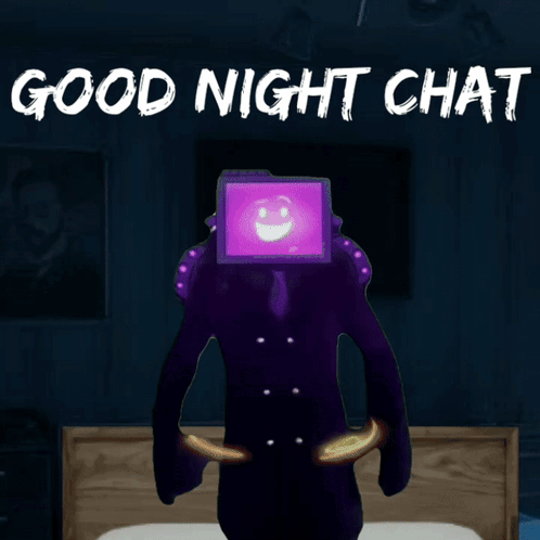 Bedroom With Sign Good Night Chat GIF