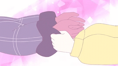 Bee And Deckard Holding Hands Bee And Puppycat GIF