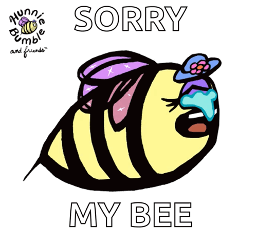 Bee Drawing Sorry My Bee