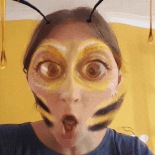 Bee Face Filter Meme GIF