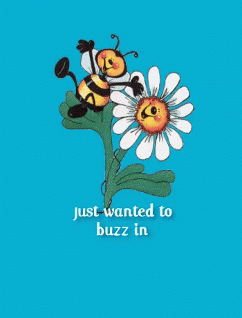Bee on Flower Just Wanted to Buzz