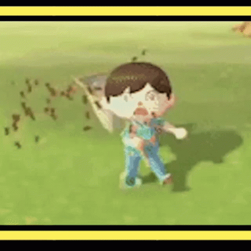Bee Sting Kid Surrounded By Bee GIF