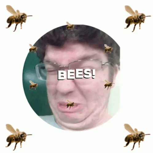 Bee Sting Man Crying GIF