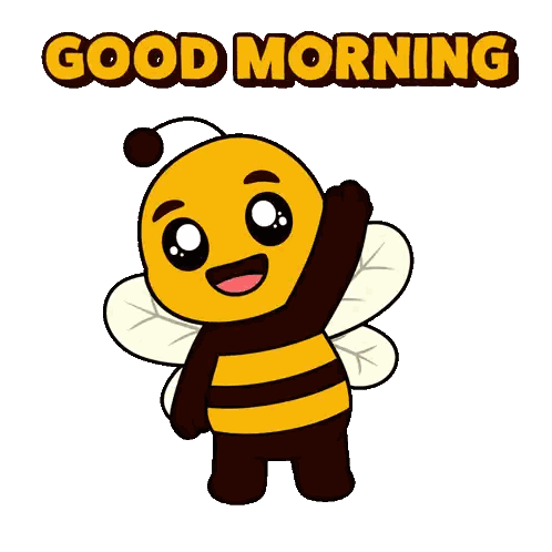 Bee Waving Good Morning