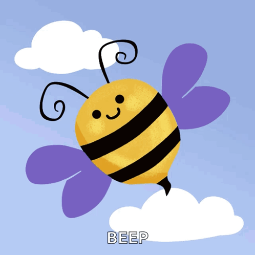 Bee with Purple Wings and Beep