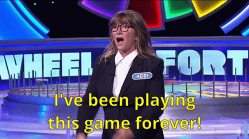 Been Playing Wheel Of Fortune Game Forever GIF