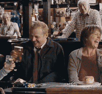 Beer Bar Simon Pegg Cheers GIF