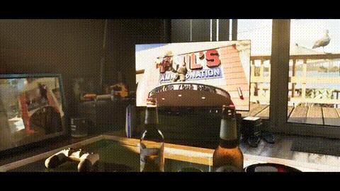 Beer Bottle in Front of U.S. Air Force Sign