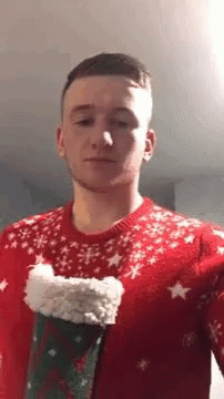 Beer Time On Christmas Party GIF