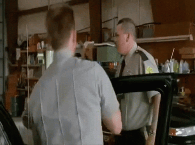 Beerfest Cops Spraying Water Prank GIF