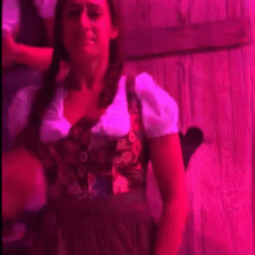 Beerfest German Girl Waving Dance GIF