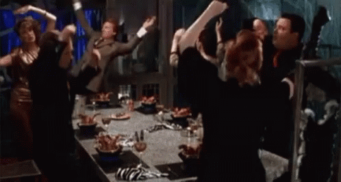 Beetlejuice Meme Dinner Time Dancing GIF