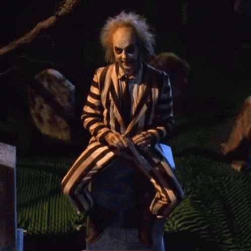 Beetlejuice Meme Waiting Outside House GIF