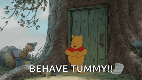 Behave Tummy Winnie The Pooh GIF