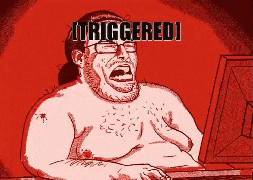 Behind The Pc Man Triggered Meme GIF